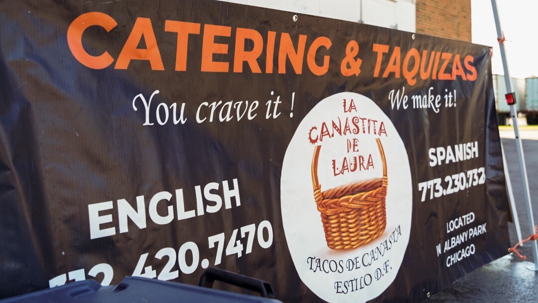 La Canastita de Laura provided tacos at Cars and Coffee in Wheeling, IL