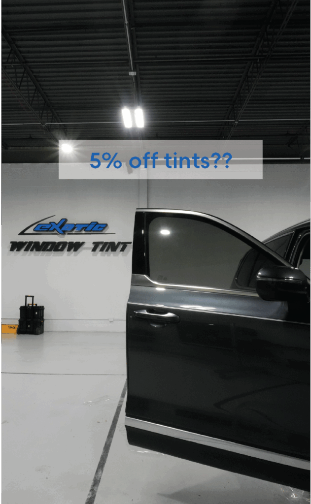 5% Off ANY Window Tint Booked Tuesdays at Exotic Window Tint