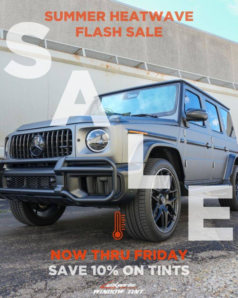 Flash Sale on Window Tint - 10% Off Until Friday July 25th