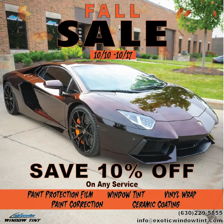 Exotic Window Tint Fall Sale