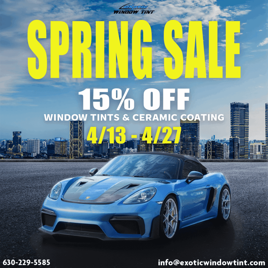 spring sale on window tint and ceramic coating