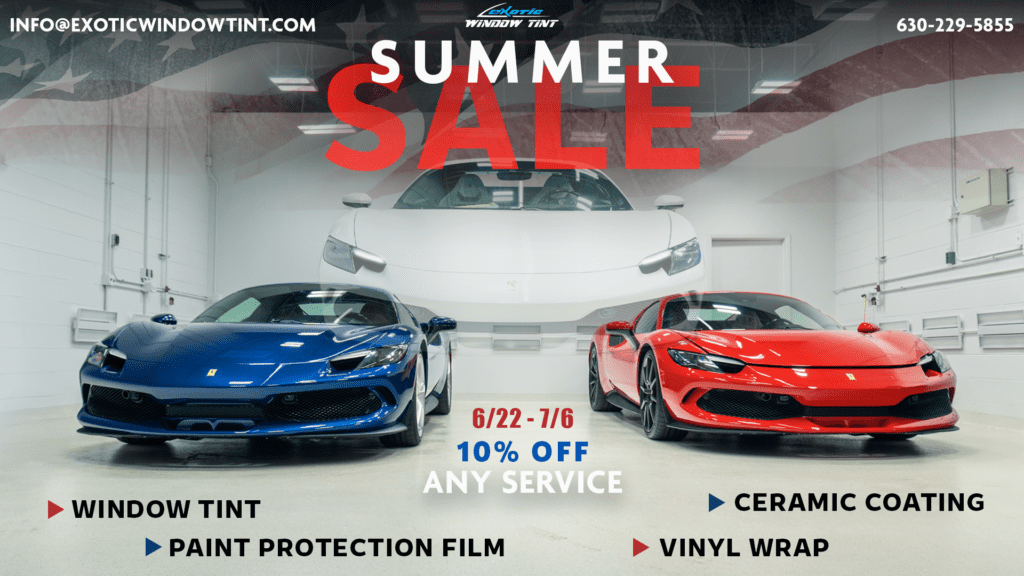 Summer Sale Window Tint, PPF and Ceramic Coatings
